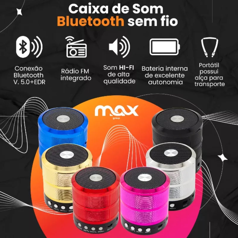 Mini Caixa De Som Bluetooth Sem Fio Portátil Potente